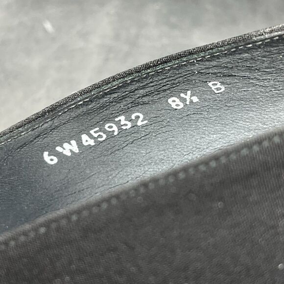 Stuart Weitzman womens black fabric chunky heel size 8.5 B - Picture 5 of 6